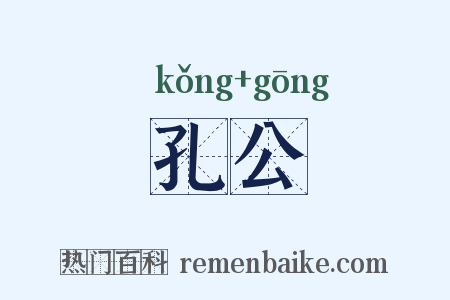 孔公是什么意思的图片